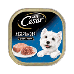 시저 캔 쇠고기와 참치